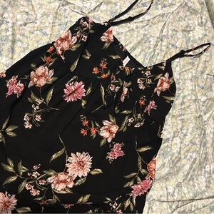 black floral dress